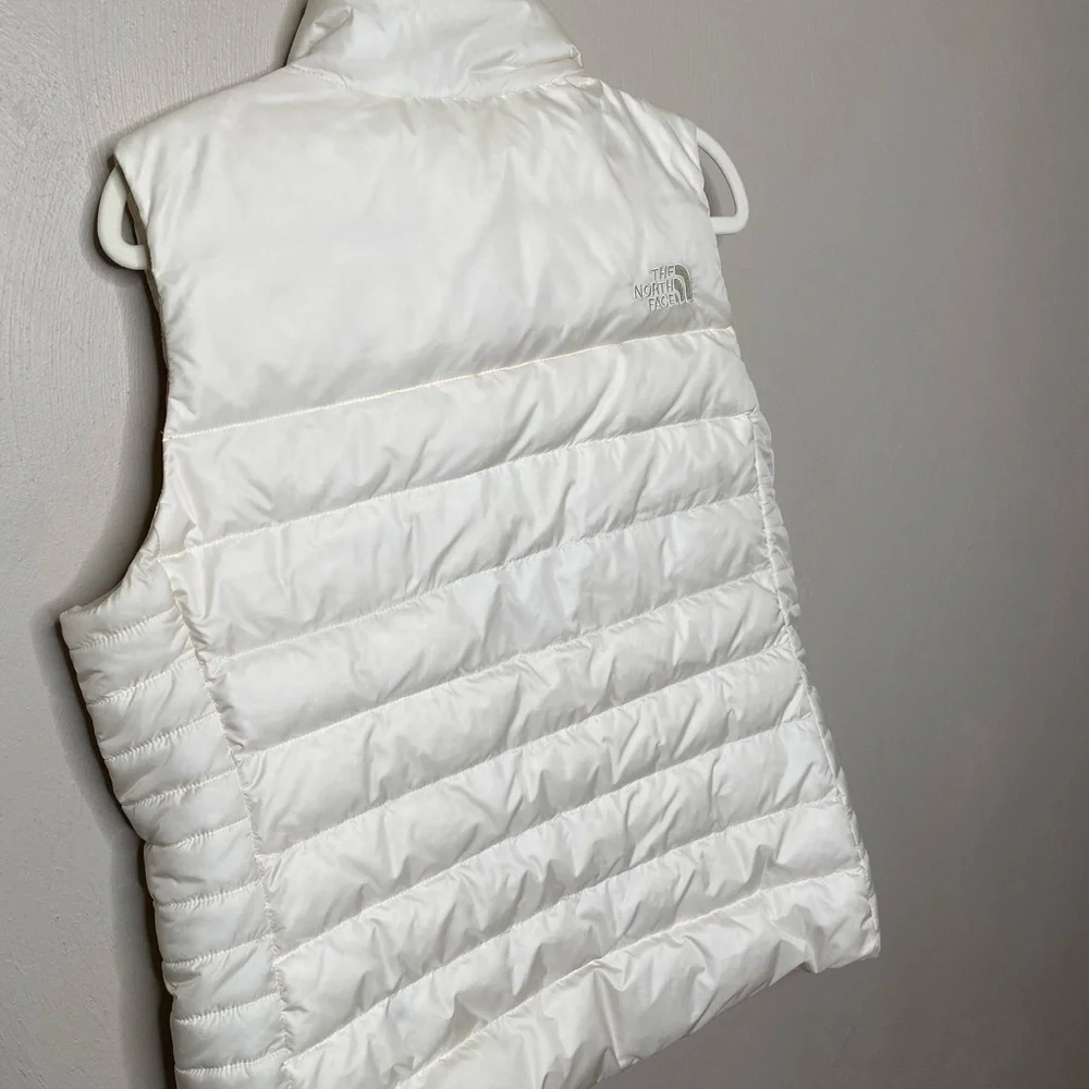 NORTH FACE Ivory / Off-white Puffer Quilted Vest - size Large - Picture 11 of 13